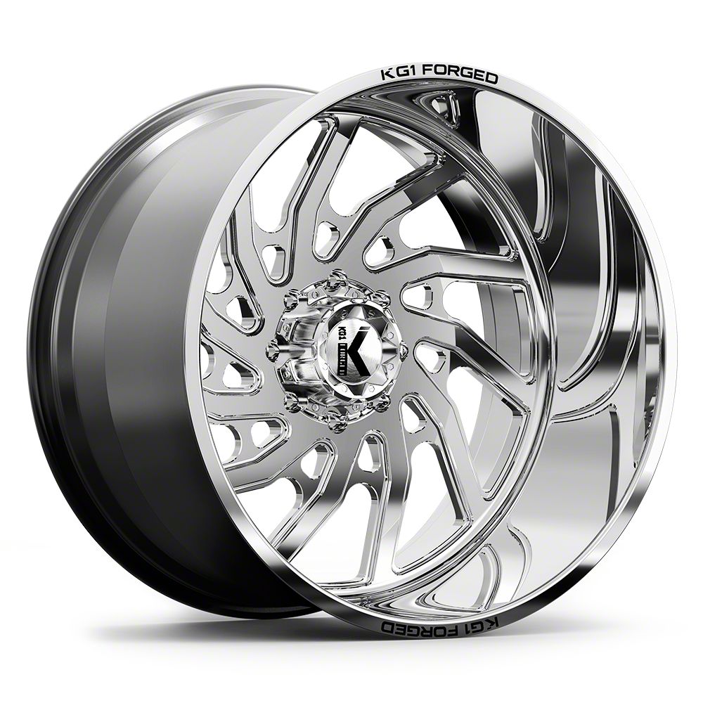 KG1 Forged Canyon BOUNTY Polished 6-Lug Wheel; Right Directional; 22x12 ...
