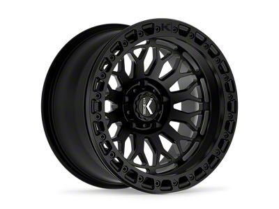KG1 Forged DIAMONDHEAD BEADLOCK Matte Black 6-Lug Wheel; 17x8.5; 0mm Offset (23-26 Colorado)