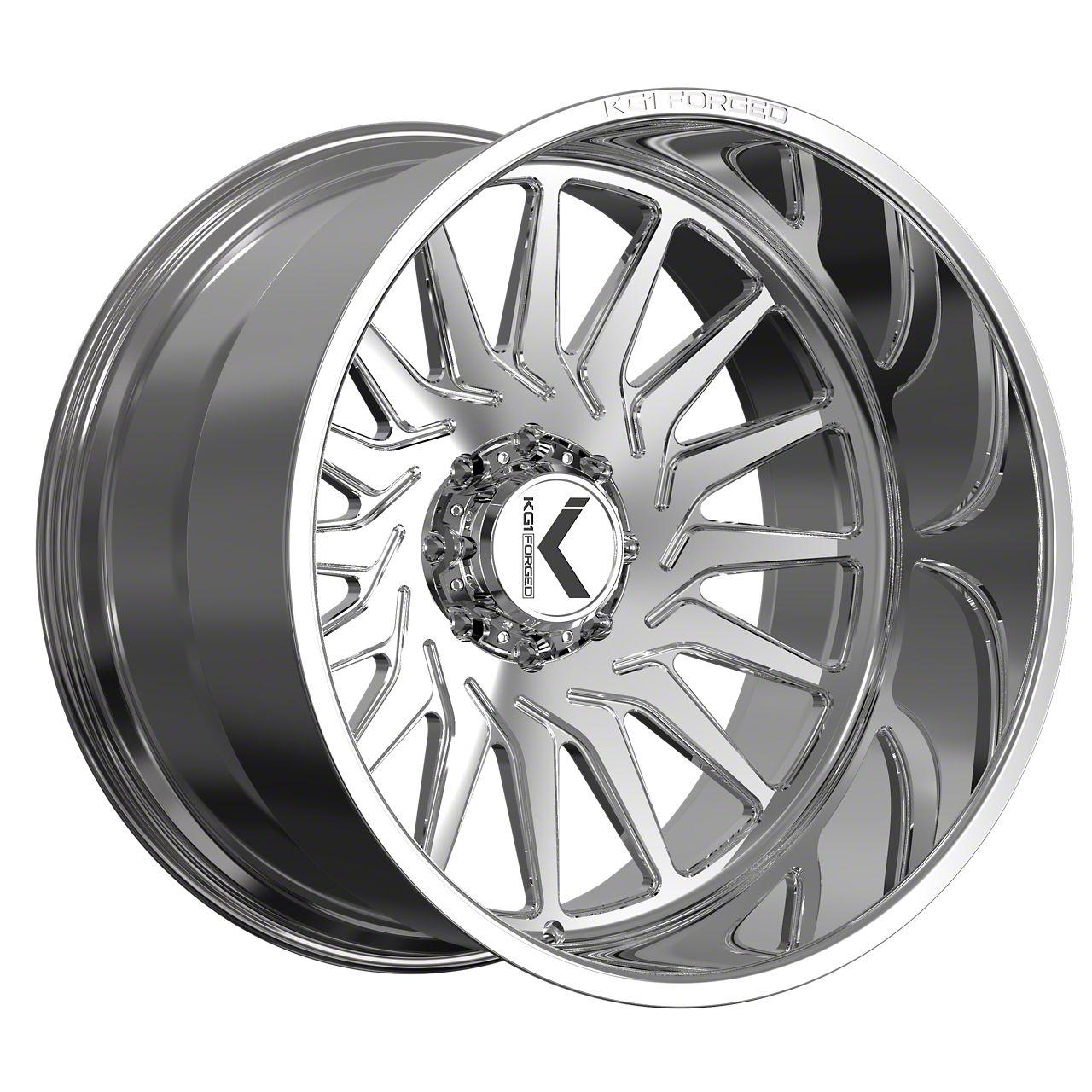 KG1 Forged F-350 Super Duty TORSION Polished 8-Lug Wheel; Right ...