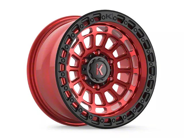 Rams Black Rams KG1 Forged RAM 2500 LIFTER Textured Matte Bronze Black Ring 8-Lug Wheel ...