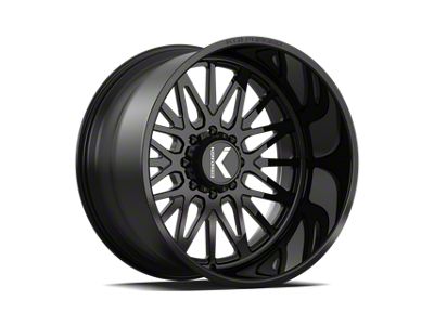 KG1 Forged INTENT Gloss Black 8-Lug Wheel; 22x14; -76mm Offset (01-06 Sierra 2500 HD)