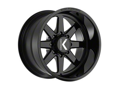 KG1 Forged OKTO Gloss Black 8-Lug Wheel; 22x12; -44mm Offset (20-26 Silverado 2500 HD)