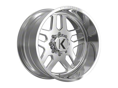KG1 Forged PILOT Polished 8-Lug Wheel; 22x12; -44mm Offset (20-26 Silverado 2500 HD)