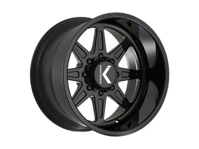 KG1 Forged VAMP Gloss Black 8-Lug Wheel; 22x12; -44mm Offset (20-26 Silverado 2500 HD)