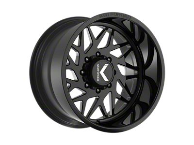 KG1 Forged BYPASS Gloss Black 6-Lug Wheel; Left Directional; 24x11; -19mm Offset (21-26 Yukon)