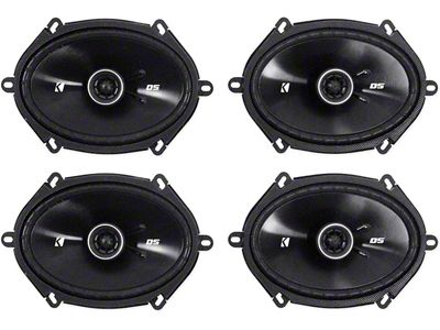 Kicker DS-Series 6x8-Inch Coaxial Speakers (Universal; Some Adaptation May Be Required)