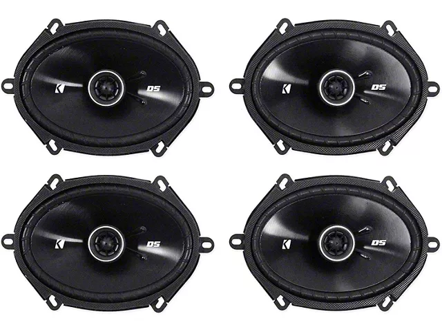 Kicker DS-Series 6x8-Inch Coaxial Speakers (Universal; Some Adaptation May Be Required)