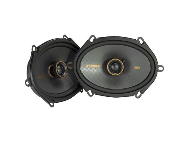 Kicker KS-Series 6x8-Inch Coaxial Speakers (Universal; Some Adaptation May Be Required)