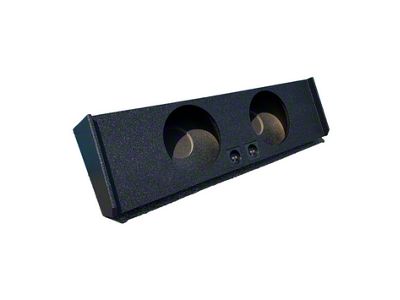 King Boxes 12-Inch Dual Downfire Sealed Subwoofer Box; Charcoal Sprayed Finish (17-25 F-250 Super Duty SuperCrew)
