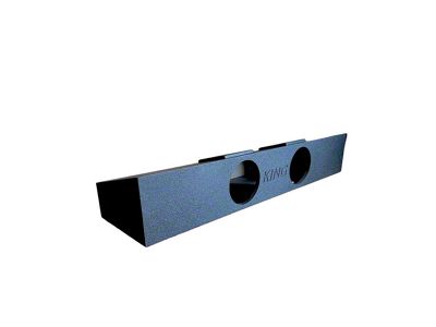 King Boxes 8-Inch Dual Front Fire Side Ported Subwoofer Box; Charcoal Sprayed Finish (17-25 F-250 Super Duty SuperCrew)