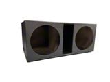 King Boxes 15-Inch Dual SPL Front Ported Subwoofer Box; Charcoal Sprayed Finish (Universal; Some Adaptation May Be Required)