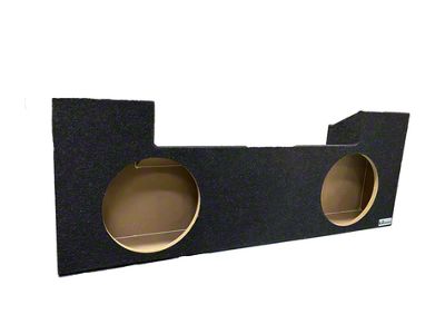 King Boxes 12-Inch Dual Upfire Ported Subwoofer Box; Charcoal Carpeting Finish (19-25 RAM 1500)