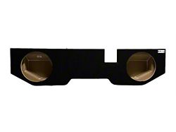 King Boxes 12-Inch Dual Upfire Sealed Subwoofer Box; Charcoal Carpeting Finish (02-18 RAM 1500 Crew Cab)