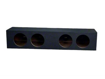 King Boxes 8-Inch Quad Front Fire Side Ported Subwoofer Box; Charcoal Sprayed Finish (19-25 RAM 1500)