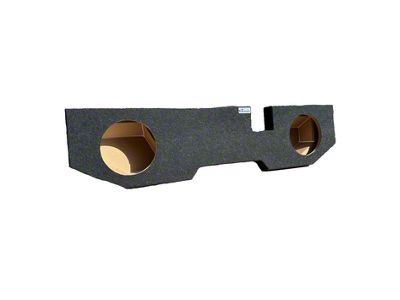 King Boxes 10-Inch Dual Upfire Sealed Subwoofer Box; Charcoal Carpeting Finish (03-18 RAM 2500 Crew Cab)