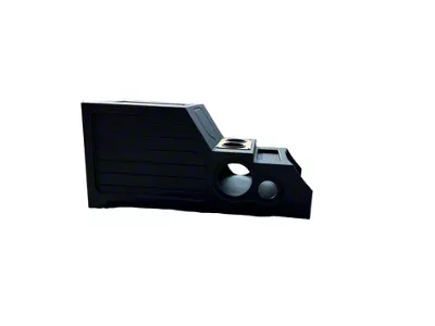 King Boxes Center Console with 12-Inch Ported Woofer, Two 6.50-Inch and Two 3.50-Inch Speaker Cutouts; Charcoal Sprayed Finish (10-12 RAM 2500 w/ Front Bucket Seats)