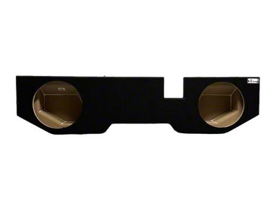 King Boxes 12-Inch Dual Upfire Sealed Subwoofer Box; Charcoal Carpeting Finish (03-18 RAM 3500 Crew Cab)