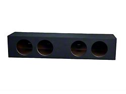King Boxes 8-Inch Quad Front Fire Side Ported Subwoofer Box; Charcoal Sprayed Finish (19-26 RAM 3500 Crew Cab)