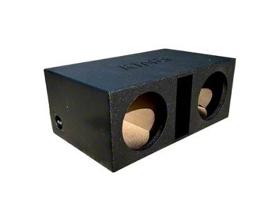 King Boxes 10-Inch Dual SPL Front Ported Subwoofer Box; Charcoal Sprayed Finish (Universal; Some Adaptation May Be Required)