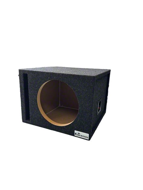 King Boxes Ranger 10-Inch Single Ported Subwoofer Box; Black Carpeting ...