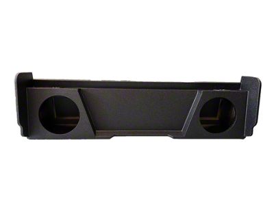 King Boxes 10-Inch Dual Downfire Sealed Subwoofer Box; Charcoal Sprayed Finish (07-13 Sierra 1500 Extended Cab)