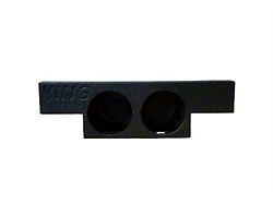 King Boxes 10-Inch Dual Sealed Subwoofer Box; Charcoal Sprayed Finish (03-06 Sierra 1500 Crew Cab)