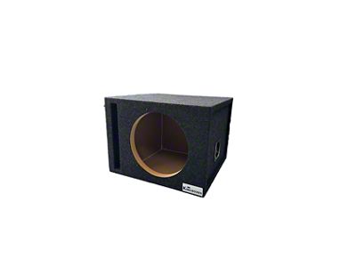 King Boxes 10-Inch Single Ported Subwoofer Box; Black Carpeting Finish (Universal; Some Adaptation May Be Required)