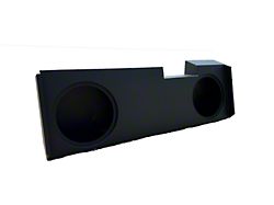 King Boxes 12-Inch Dual Downfire Sealed Subwoofer Box; Charcoal Sprayed Finish (19-26 Sierra 1500 Crew Cab)
