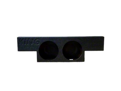 King Boxes 12-Inch Dual Sealed Subwoofer Box; Charcoal Sprayed Finish (03-06 Sierra 1500 Crew Cab)