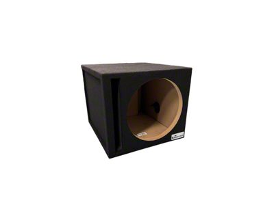 King Boxes 12-Inch Single Ported Subwoofer Box; Black Carpeting Finish (Universal; Some Adaptation May Be Required)