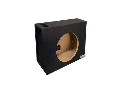 King Boxes 12-Inch Single Ported Wedge Style Truck Subwoofer Box; Charcoal Carpeting Finish (Universal; Some Adaptation May Be Required)