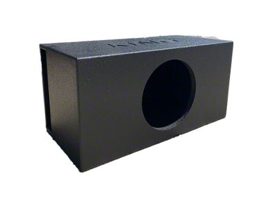 King Boxes 12-Inch Single SPL Side Ported Subwoofer Box; Charcoal Sprayed Finish (Universal; Some Adaptation May Be Required)