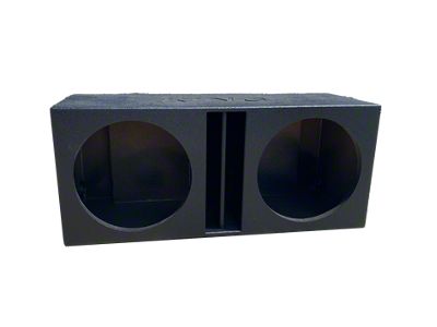 King Boxes 15-Inch Dual Double Front Ported Subwoofer Box; Charcoal Sprayed Finish (Universal; Some Adaptation May Be Required)