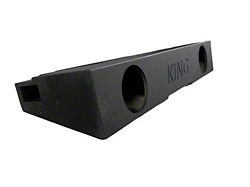 King Boxes 8-Inch Dual Front Fire Ported Subwoofer Box; Charcoal Sprayed Finish (07-18 Sierra 1500 Crew Cab)