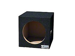 King Boxes 10-Inch Single Sealed Subwoofer Box; Black Carpeting Finish (Universal; Some Adaptation May Be Required)