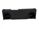 King Boxes 12-Inch Dual Upfire Ported Subwoofer Box; Charcoal Sprayed Finish (15-19 Sierra 3500 HD Crew Cab)