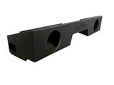 King Boxes 8-Inch Dual Front Fire Ported Subwoofer Box; Charcoal Sprayed Finish (07-19 Sierra 3500 HD Extended/Double Cab)