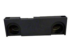 King Boxes 10-Inch Dual Upfire Ported Subwoofer Box; Charcoal Sprayed Finish (14-18 Silverado 1500 Crew Cab)