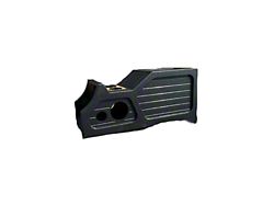 King Boxes Center Console with 12-Inch Ported Woofer, Two 6.50-Inch and Two 3.50-Inch Speaker Cutouts; Charcoal Sprayed Finish (07-13 Silverado 1500 w/ Front Bucket Seats)