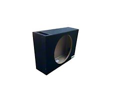 King Boxes 10-Inch Single Ported Shallow Truck Subwoofer Box; Charcoal Carpeting Finish (Universal; Some Adaptation May Be Required)