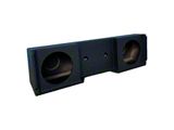 King Boxes 10-Inch Dual Downfire Sealed Subwoofer Box; Charcoal Sprayed Finish (01-06 Silverado 3500 HD Extended Cab)