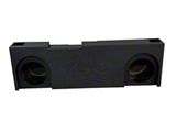 King Boxes 12-Inch Dual Upfire Ported Subwoofer Box; Charcoal Sprayed Finish (15-19 Silverado 3500 HD Crew Cab)