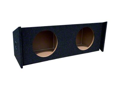 King Boxes 12-Inch Dual Downfire Ported Subwoofer Box; Charcoal Carpeting Finish (07-14 Tahoe)