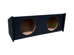 King Boxes 12-Inch Dual Downfire Ported Subwoofer Box; Charcoal Carpeting Finish (07-14 Yukon)