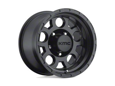 KMC Enduro Matte Black 8-Lug Wheel; 16x8; 0mm Offset (01-06 Sierra 3500 HD SRW)