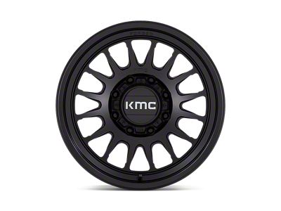 KMC Impact Satin Black 8-Lug Wheel; 18x9; 0mm Offset (01-06 Silverado 3500 HD SRW)