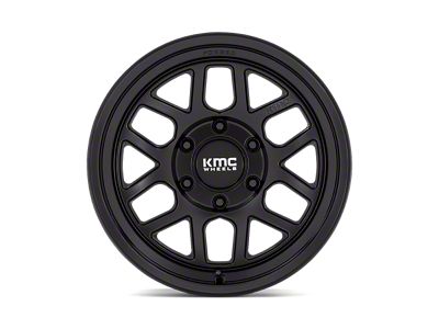 KMC Mesa Satin Black 8-Lug Wheel; 18x9; 18mm Offset (01-06 Silverado 3500 HD SRW)