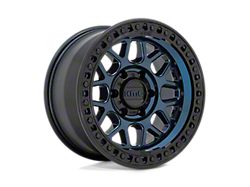 KMC GRS Midnight Blue with Gloss Black Lip 8-Lug Wheel; 18x8.5; 0mm Offset (03-09 RAM 2500)
