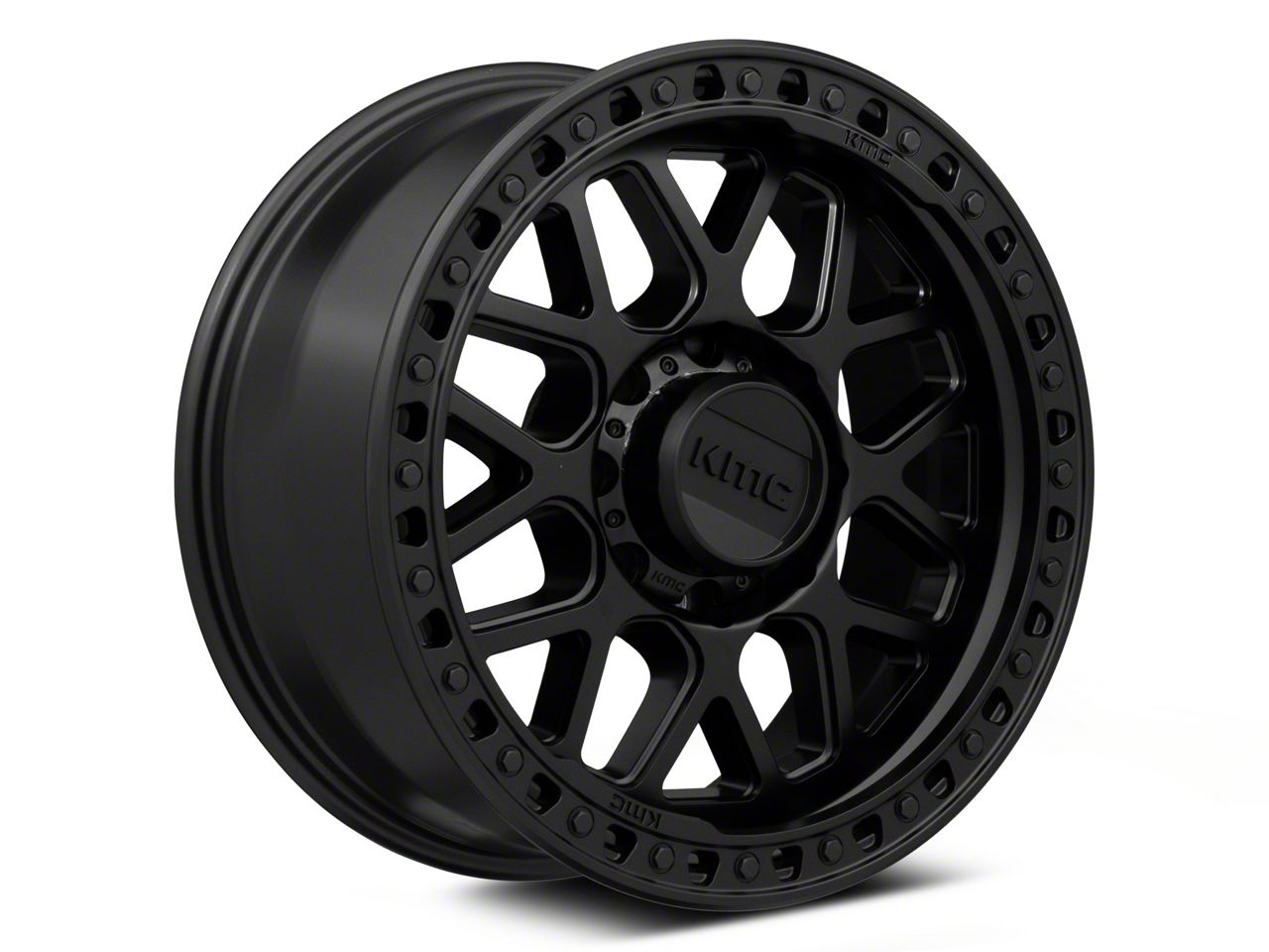 KMC RAM 2500 GRS Satin Black 8-Lug Wheel; 17x9; 18mm Offset