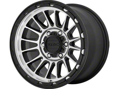 KMC Impact Satin Black Machined 8-Lug Wheel; 17x8.5; 0mm Offset (03-09 RAM 2500)